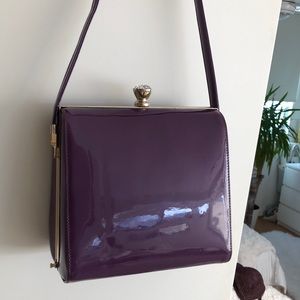 Vibrant patent purple, Ted Baker inspired, bag